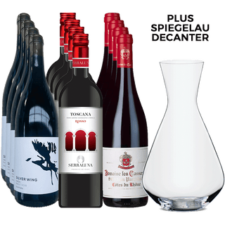 The Global Red Collection plus Spiegelau Decanter
