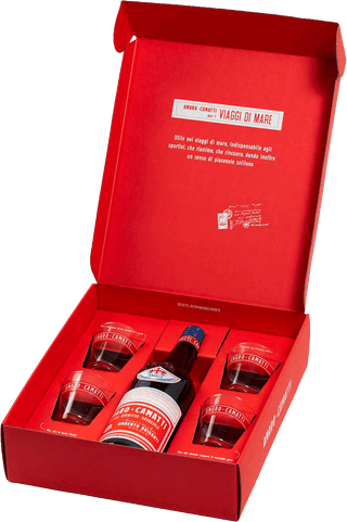 Amaro Camatti Gift Pack (1L Camatti plus 4 Amaro glasses)
