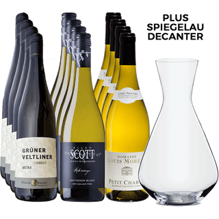 The Global White Collection plus Spiegelau Decanter