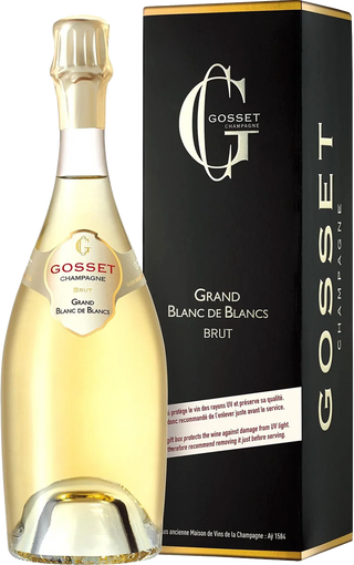 Gosset Champagne Grand Blanc de Blancs NV in Gift Box