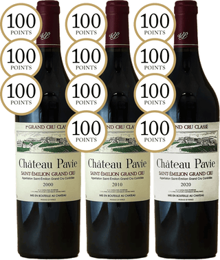 Chateau Pavie (1 x 2000, 1 x 2010 & 1 x 2020), Three-Bottle Magnum Assortment Case